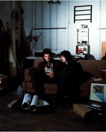galerie-ahlers-albert-schoepflin-01-Robert-Mapplethorpe-and-Patti-Smith-in-his-Atelier