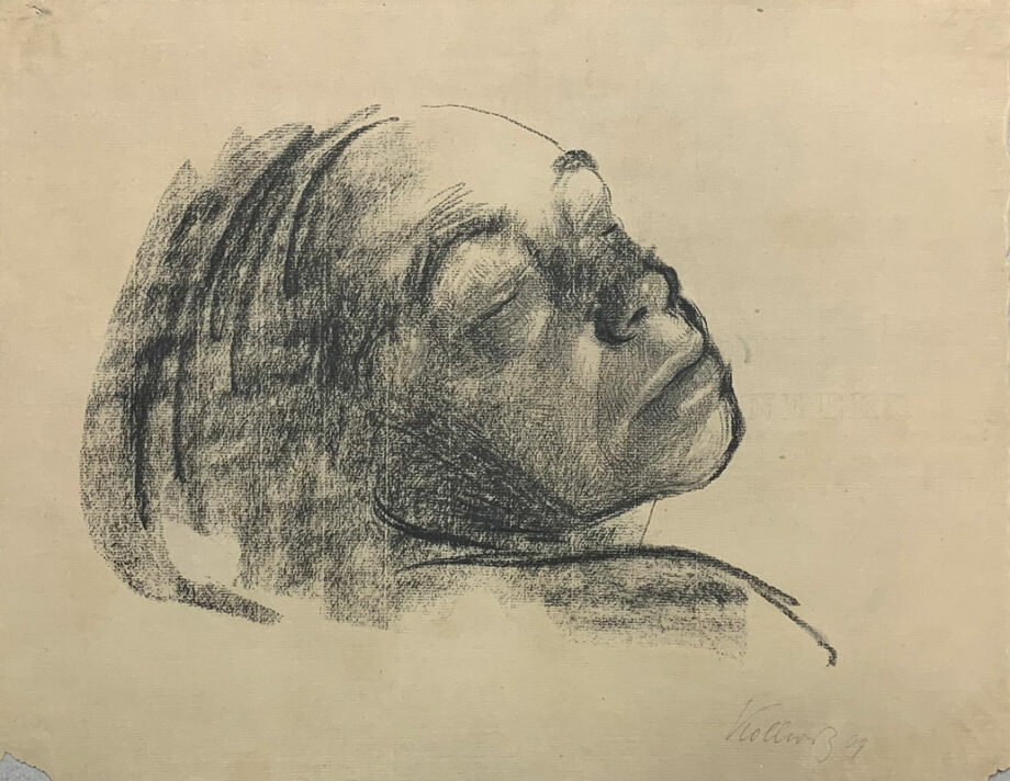 galerie-ahlers-kaethe-kollwitz-blatt-nummer-10-abschied-kopfstudie-1920-34x43