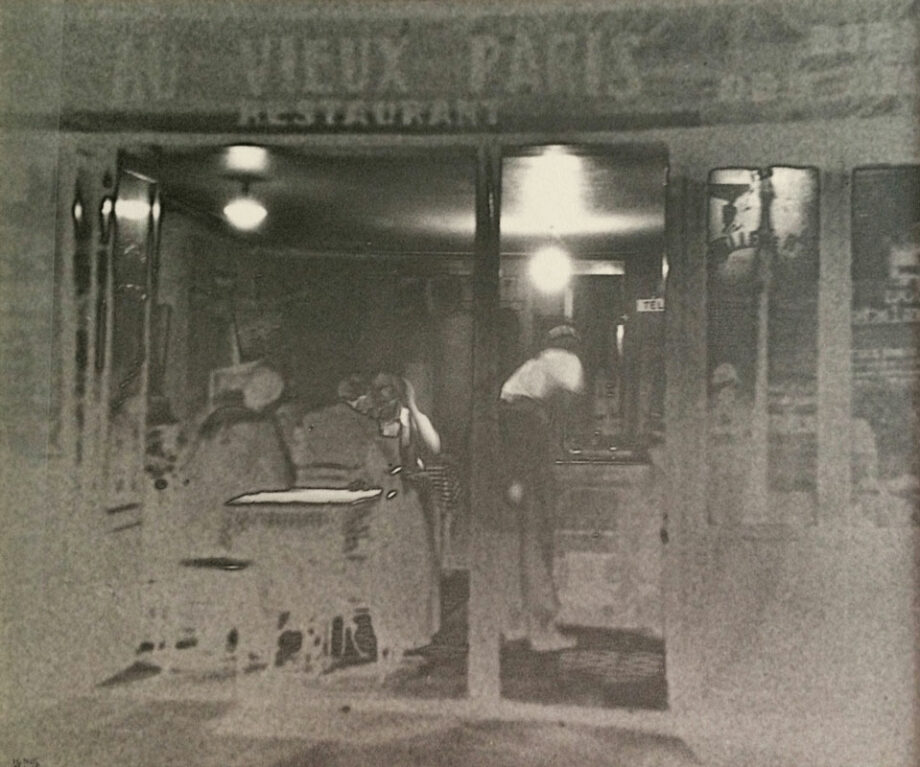 galerie-ahlers-fotografie-ilse-bing-Au-Vieux-Paris,-négartif-solarisé